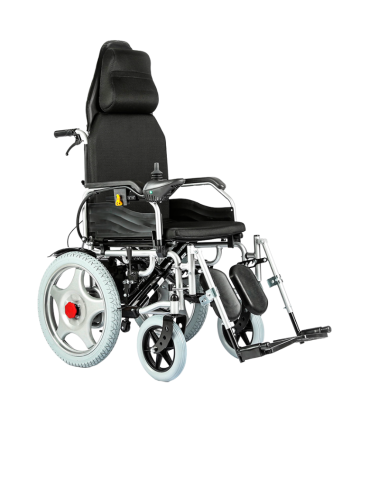 Silla De Ruedas Eléctrica Saturn BIG MOTION Silla de ruedas eléctrica con reclinación manual de espaldar y descansapies, plegabl