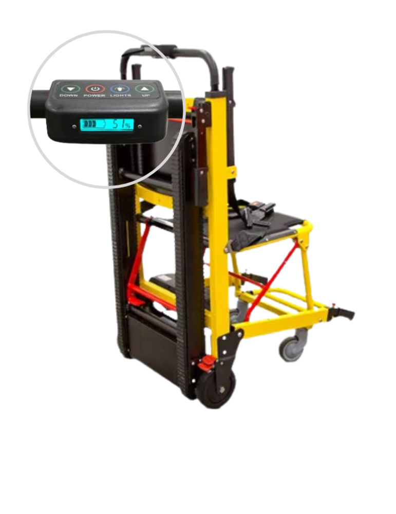 Silla Salvaescalera Eléctrica BIG MOTION Silla de Ruedas Salvaescalera en estructura de aluminio, batería de litio y con sistema